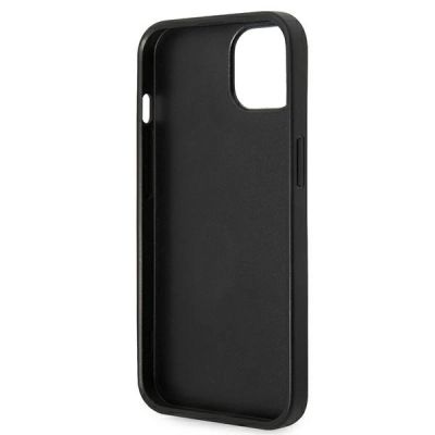 7. Karl Lagerfeld Saffiano Karl's Head Patch Hülle für iPhone 14 Plus - Silber