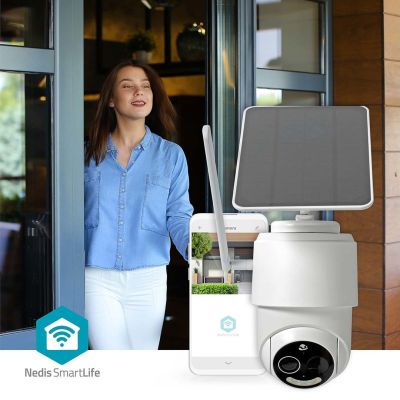 8. Nedis Smartlife 4G Außenkamera, IP65 Bewegungsmelder, Nachtsicht, Weiß
