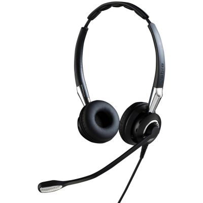 2. Jabra Biz 2400 II QD Duo NC Headset mit Kabel und Kopfbügel, Büro/Callcenter, Schwarz/Silber