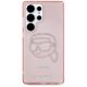 3. Karl Lagerfeld Rhinestones K. Head Logo Samsung Galaxy S25 Ultra Hülle, rosa