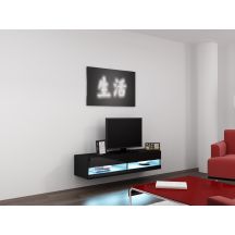 TV-Schrank VIGO NEW '140' 30/140/40 schwarz/schwarz poliert