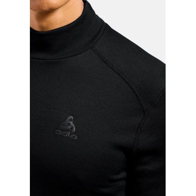 6. Odlo BL TOP Rollkragen langarm ACTIVE WARM ECO Herren T-Shirt Größe M Schwarz