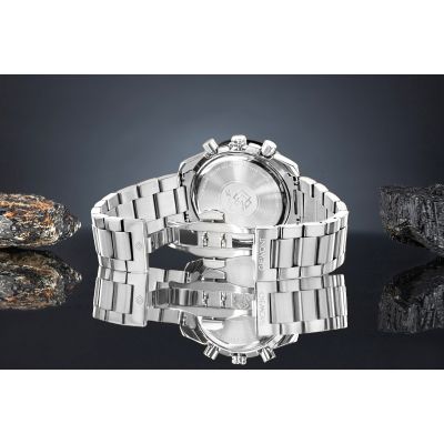 6. Giewont Herrenuhr Chronograph Saphir Silber Schwarz GW8720-B2