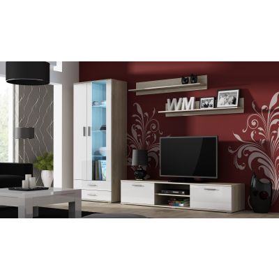 2. Regal 125 cm (2 Stück) SOHO Sonoma Eiche matt