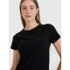 4. Schmal geschnittenes, einfarbiges Damen-T-Shirt 4F 4FWMM00TTSHF2673-20S