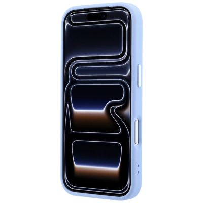 5. Guess MagSafe-Hülle mit genarbtem Dreieckslogo für iPhone 18 Pro Max / 17 Pro Max – Blau