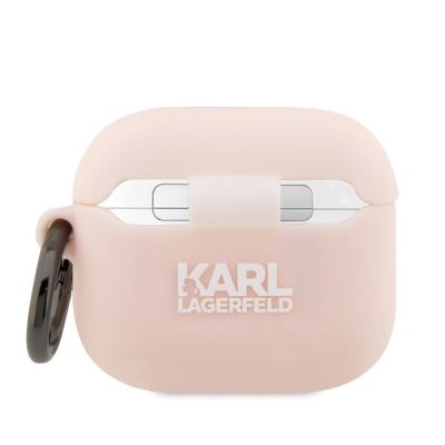 2. Karl Lagerfeld KLA3RUNIKP AirPods 3 Hülle pink/pink Silikon Karl Head 3D