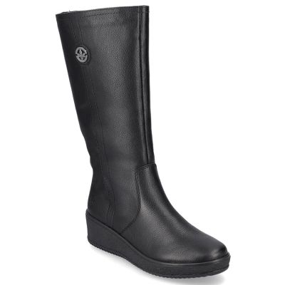 37. Rieker W RKR237B Wasserdichte Lederstiefel mit Lammwolle gefüttert
