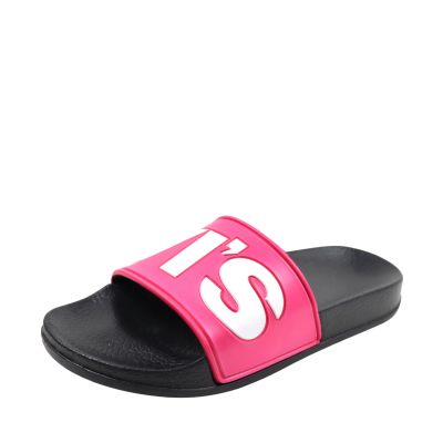 2. Levi's June L Damen-Flip-Flops, pink und schwarz, VPOL0239S-3841