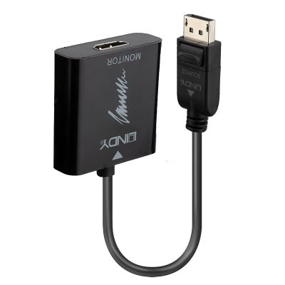 Lindy 41068 1,5 m DisplayPort HDMI Typ A (Standard) Kabeladapter Schwarz