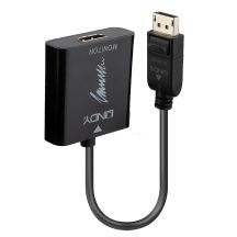 Lindy 41068 1,5 m DisplayPort HDMI Typ A (Standard) Kabeladapter Schwarz
