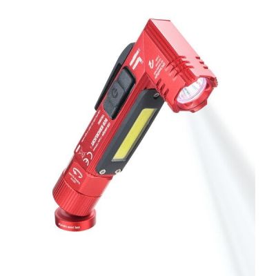 2. TROIKA ECO KNICKLICHT Rote Handtaschenlampe + Stirnbandtaschenlampe COB-LED