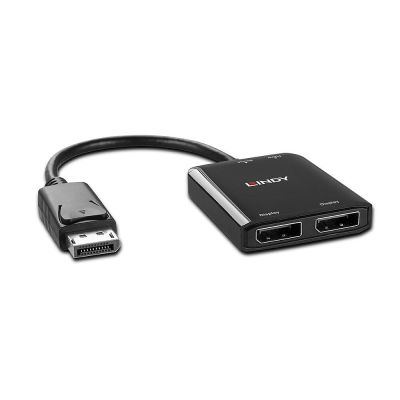 4. Lindy 38430 DisplayPort 21600 Mbit/s Hubs und Konzentratoren Schwarz