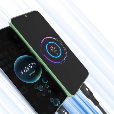 7. Dudao L3F 2in1 Kabel 100W 1,2m 2 x USB-C - Schwarz