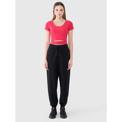 4. Damen Crop Top schlichtes T-Shirt 4F 4FRSS25TTSHF2695-54S