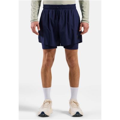 7. Herren-Shorts Odlo ZEROWEIGHT 5 INCH 2-in-1, marineblau
