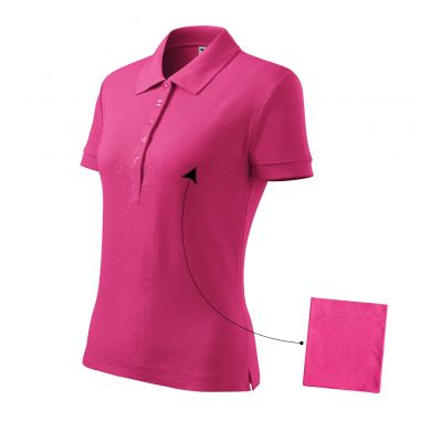Malfini Cotton W MLI-21340 lila rotes Poloshirt
