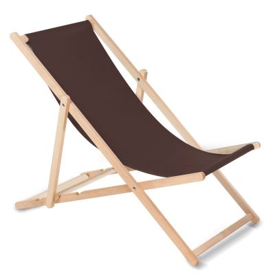 3. GreenBlue GB183 Brauner Gartenliegestuhl