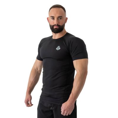 18. Rashguard Kurzarm schwarz BlackRS - S