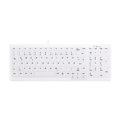 4. CHERRY AK-C7000 Medizinische Tastatur USB QWERTZ Deutsch Weiß