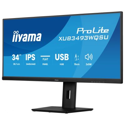 3. iiyama XUB3493WQSU-B6 34" UW IPS-Panel 3440x1440 120Hz 21:9 400cd/m² 1000:1 1ms