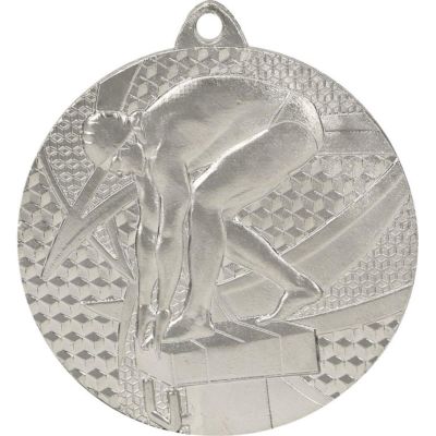 9. Silbermedaille – Schwimmen – Stahlmedaille