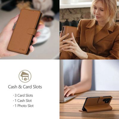 4. Tech-Protect Brieftaschenhülle für iPhone 16e / 17e – Braun