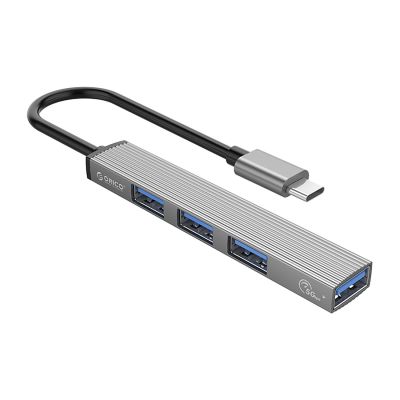 Orico AH-13 USB-C Hub Dockingstation 1x USB-A 3.0 + 3x USB-A 2.0 - Grau
