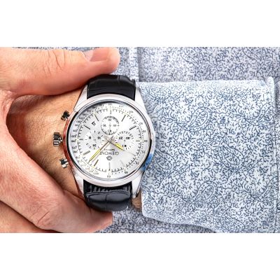 5. Giewont Chronograph Saphir Silber Herrenuhr GW7650-A1