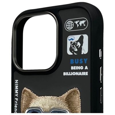 3. Nimmy Cool&Cute 2.0 Hundehülle für iPhone 16 Pro Max - Schwarz