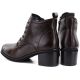 10. Damen-Ankle-Boots aus Leder mit Schnürung, Schokoladenbraun, Vinceza EN27-133107