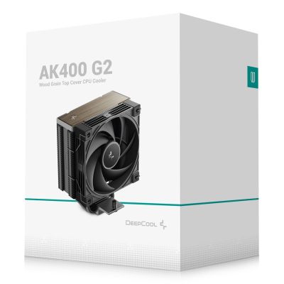 9. DeepCool AK400 G2 Prozessor-Luftkühler 12cm Schwarz 1 Stück.