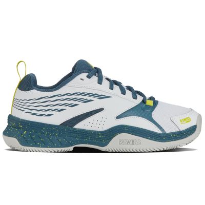5. K-Swiss Speedex Padel Herren Sneakers Trainingssportschuhe Weiß/Blau (09084-163-M)