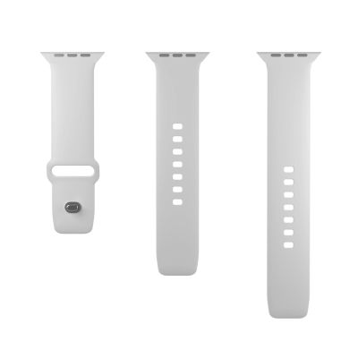 4. Puro Icon Silikonarmband für Apple Watch 38 / 40 / 41 mm - weiß (2 Stk.)