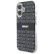 2. DKNY Repeat Texture Pattern With Stripe iPhone 16 Hülle - Schwarz