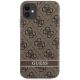 3. Guess GUHCN61P4SNW iPhone 11 / Xr braun/braunes Hardcase 4G Stripe