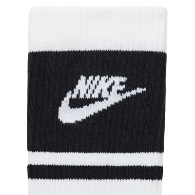 4. Nike Everyday Elevated Crew Socken, 3 Paar, Weiß und Schwarz, IM7949 901