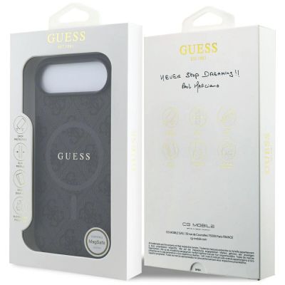 8. Guess 4G Ring Classic Logo MagSafe Hülle für iPhone 17 Air - Schwarz