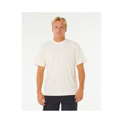 Herren-T-Shirt mit RIP CURL-Suchstickerei, Weiß