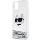 3. Karl Lagerfeld KLHCN61LNCHCS iPhone 11/ XR Silber/Silber Hardcase Glitter Choupette Head