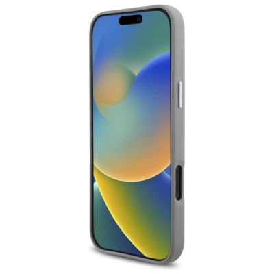 5. BMW-Logo-Metallhülle mit MagSafe-Funktion für iPhone 16 Pro Max – Grau
