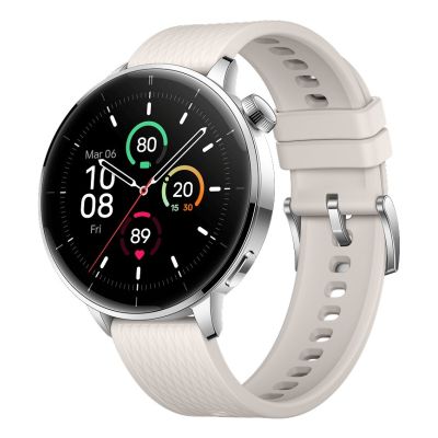 2. OnePlus Watch 3, 43 mm (3,35 cm / 1,32 Zoll) AMOLED-Display, digitaler Touchscreen (466 x 466 Pixel), Silber, Titan, WLAN, GPS