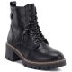 Damen-Lederstiefeletten mit Blockabsatz, schwarz, M.Daszyński OL77-3