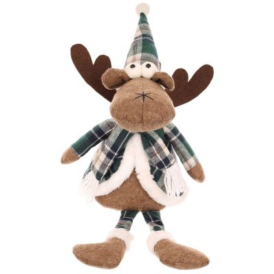 9. Dekoratives Weihnachts-Rentier, braun, 35+20 cm