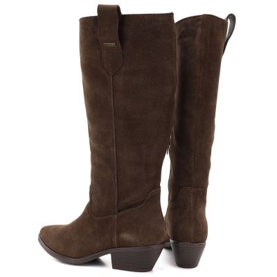 5. Damen-Cowboystiefel aus Leder, Schokoladenbraun, Big Star UU274521