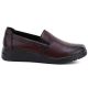 2. Damen-Keilsandalen aus Leder, bordeauxrot, Potocki JE19505