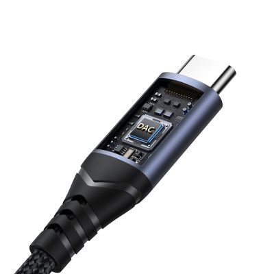 3. Joyroom SY-C01 USB-C DAC-Adapter auf 3,5-mm-Miniklinke – Schwarz