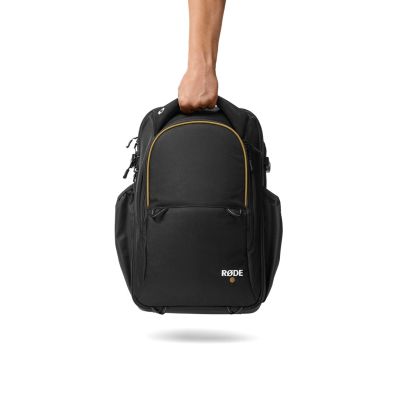 6. RODE Rucksack, schwarz, Alcantara, Polyester