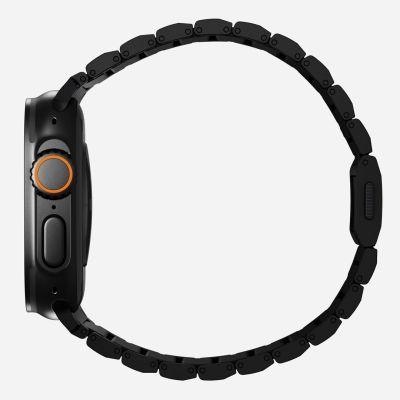 4. NOMAD Titanarmband – Titanarmband für Apple Watch 46 mm/49 mm (schwarze Hardware) V2