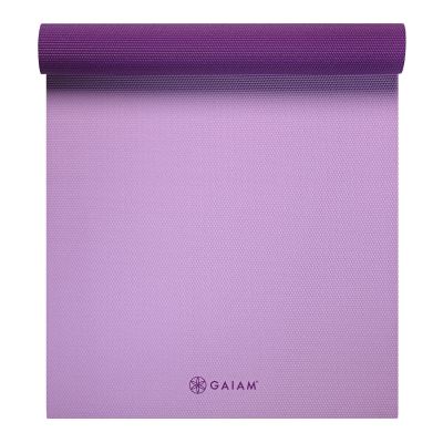 12. Gaiam Plum Jam Doppelseitige Yogamatte 6 mm 60526